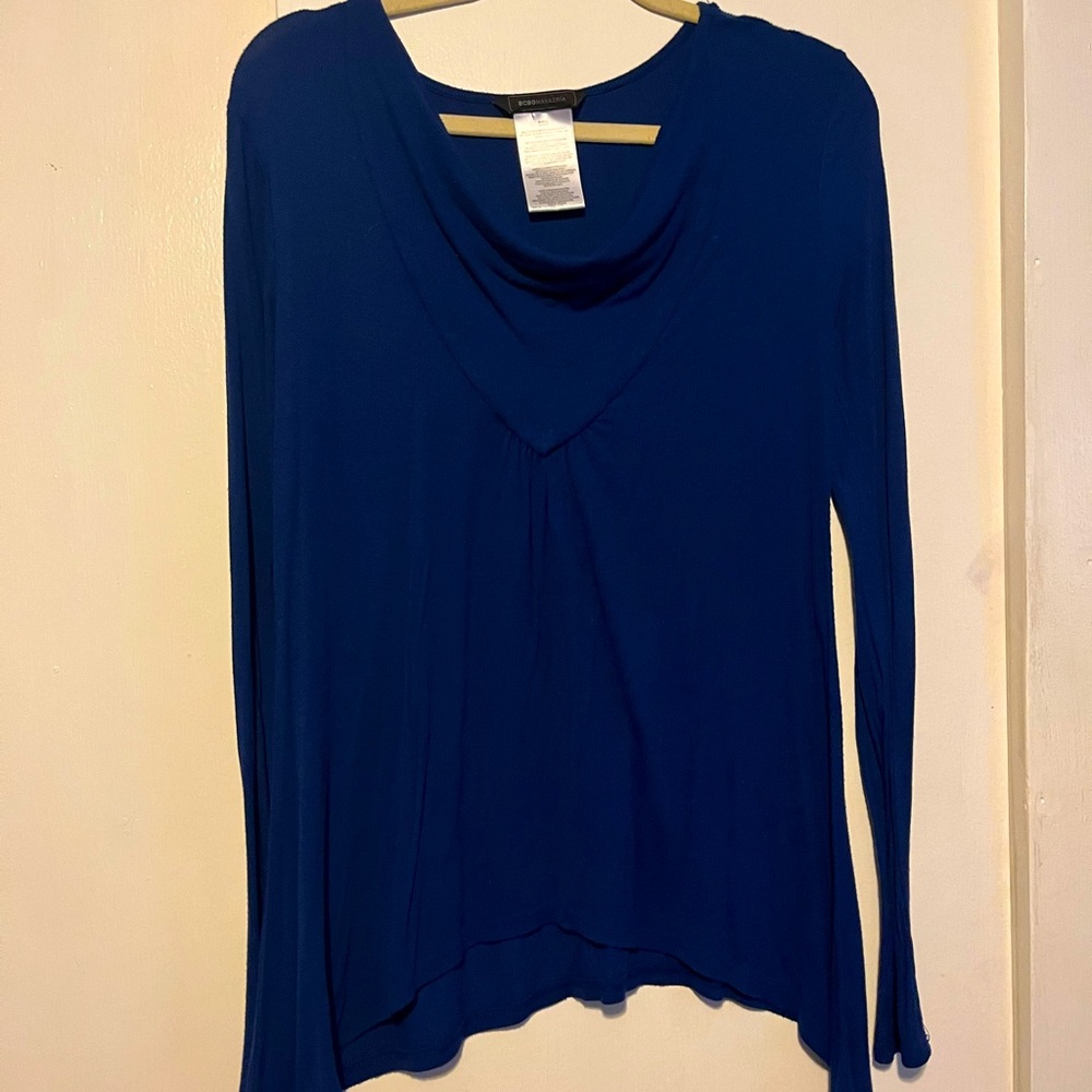BCBG Royal Blue Ribbed Top 👚